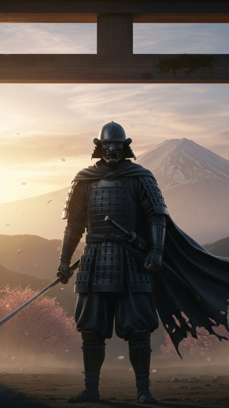 Japanese Warrior Torii Gate / Free UHD Wallpaper