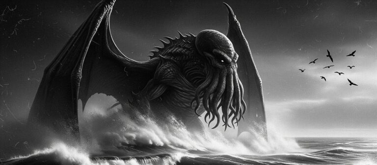 Cthulhu Rising From Ocean / Free UHD Wallpaper