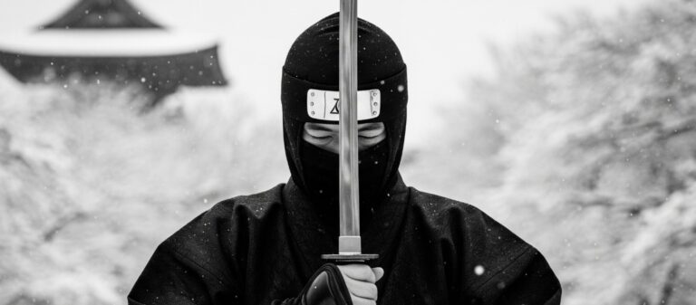 Japanese Ninja Winter Sword / Free UHD Wallpaper