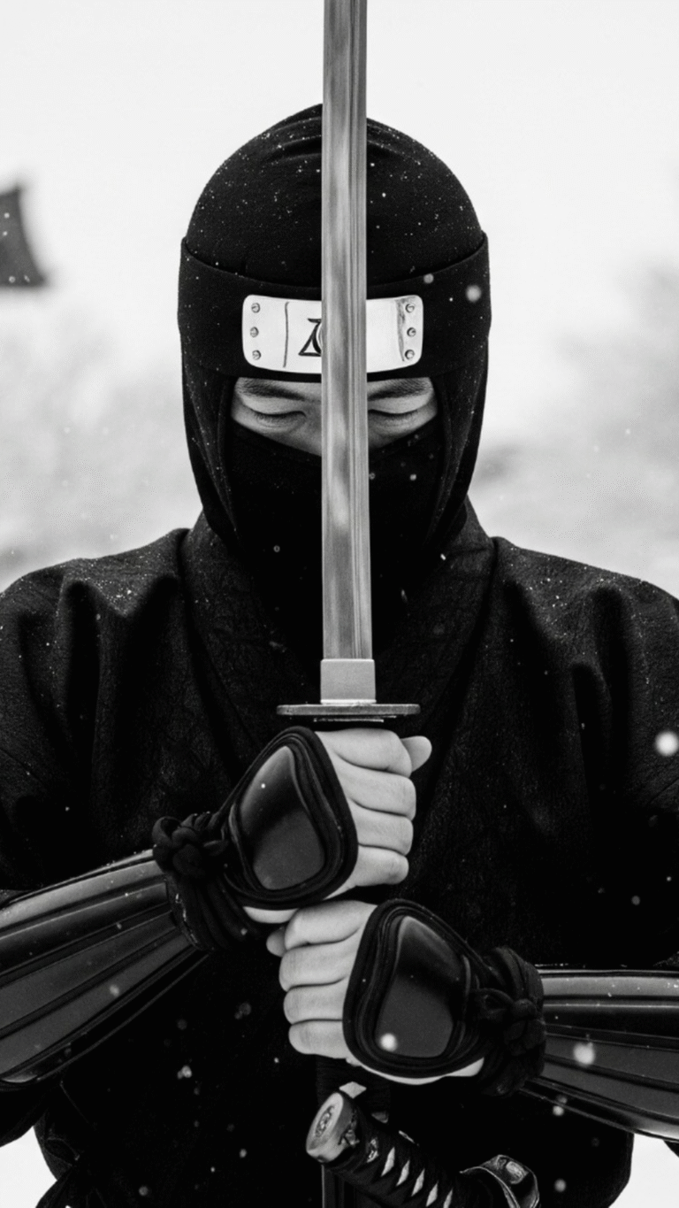 Japanese Ninja Winter Sword / Free UHD Wallpaper
