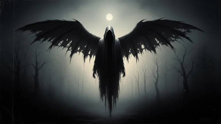 Abstract Horror Wallpaper: Wraith in Dark Scene